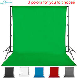  Photoshoot háttérszövet, poliészter pamut, mosható, fekete, 6000x3000