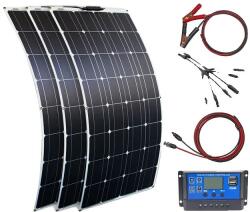  Hordozható napelem, rugalmas kialakítás, monokristályos szilícium, 300W -os napelemkészlet