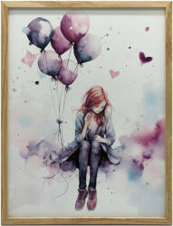  Huśtawka w Krainie Balonów, 70x100 cm, rama aluminiowa czarna, papier matowy 230 gsm