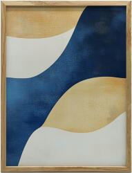  VÁSZONFESTMÉNY FALHULLÁMOKHOZ KÉK ÁRNYÉKÚBAN 50x70 CM PREMIUM