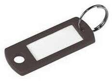  Kulcsjelölő címke beírós fekete - pepita