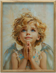  FAKERETES FALI PLAKÁT ANGYAL GONDOLATAI 50x70 CM BARNA