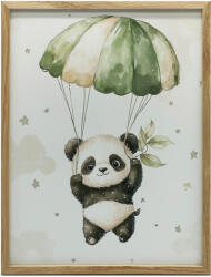  FALI PLAKÁT FA KERETES PANDA EJTŐERNYŐN 50x70 CM