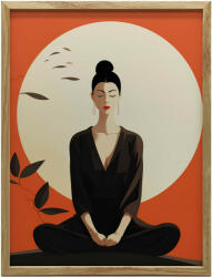  VÁSZON FESTMÉNY RED PEACE KERET NÉLKÜL PREMIUM VÁSZON 50x70 CM