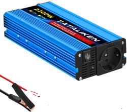 Tiszta szinuszhullám -inverter, 12 V -os DC -től 220 V AC, többszörös teljesítmény -opciók, 2200W 12V