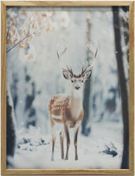  KERET FALI PLAKÁT FIATAL TÉLI SZARVASERDŐ 70x100 CM BARNA