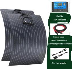  ETFE napelemes panel, 860x660 mm méret, 60A vezérlő opciók, 60A vezérlő készlet B