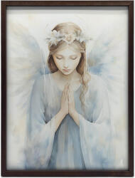  FESTMÉNY VÁSZONRA EGY ANGYAL FINOM RUHA KERET NÉLKÜLI PORTRÉJA 70x100 CM