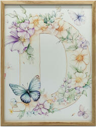  VÁSZONFESTÉS D BETŰ VIRÁGOK GYERMEKEKNEK KERET NÉLKÜL 70x100 PREMIUM