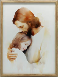  FEKETE KERETES FALI PLAKÁT RELIGIOUS JESUS „EMBRACE OF HOPE 70x100