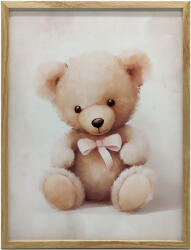  MEDVE VÁSZFESTÉS RÓZSASZÍN MASJAL 70x100 CM KERET NÉLKÜL