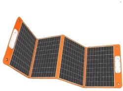 Összecsukható napenergia-töltő, 100W kimenet, gyors töltésű USB-C, kompakt kialakítás,