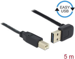 Delock Kábel EASY-USB 2.0-s A Típusú Csatlakozódugó Ívelt Felfelé/lefelé USB 2.0-s B-típusú Csa