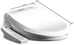  Elektromos bidet ülés, állítható vízhőmérséklet, távirányító, Pannel English Rövid, 220 V -os