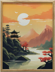  KERET FALI PLAKÁT CSEND ÉS HARMÓNIA 70x100 CM MATT PAPÍR