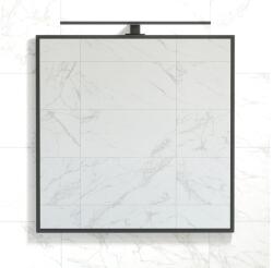 Bath Deluxe 01-080-05-02-00 - Fürdőszoba tükör BORGSTED 80x80 cm fekete 01-080-05-02-00 (BT0007)
