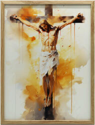  KERET FALI PLAKÁT SZERELEM A KERESZTEN JÉZUS VALLÁS 70x100 CM