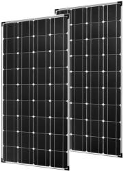  Monokristályos napelemkészlet, 150W panelek, 12 V/24 V vezérlő, 300W