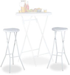  BASTIAN összecsukható kerti bárszék 2 db-os szett fehér 10020763_ws