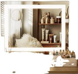  LED smink tükör, 58 x 46 cm, állítható fénybeállítások, 58 x 46 cm