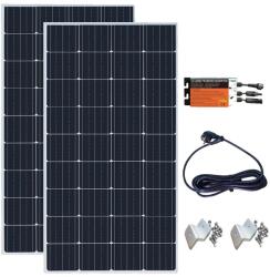 Napelemes rendszer, nagy hatékonyságú monokristályos, dugó és lejátszási beállítás, 400W Plug and Play