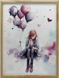  Huśtawka w Krainie Balonów, 50x70 cm, bez ramy, płótno premium na blejtramie