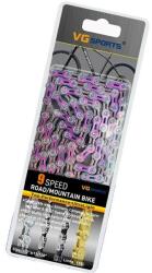  Kerékpár lánc, félig teljes üreg, ultra könnyű, 9s El Rainbow