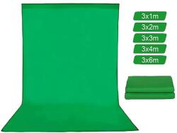  Zöld képernyő háttere, muszlin szövet, YouTube Photo Studio, zöld, 6000x3000