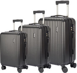 Dollcini Dollcini, Világjáró Bőrönd 3db set, 28" 24" 20" , 528281_D_3db, fekete