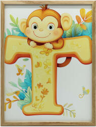  MONKEY FALI PLAKÁT T BETŰVEL 70x100 CM FEKETE MATT KERETBEN