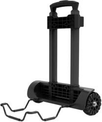  Összecsukható kézi kocsi, könnyű kialakítás, állítható magasság, FEKETE