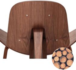  Nappali székek, szilárd faépítés, modern designer stílus, Fekete dió