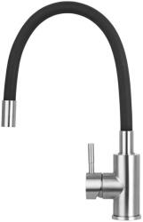 Concept BDC7138 - Mosogató csaptelep rugalmas kifolyókarral, fényes króm/fekete BDC7138 (CO0038)
