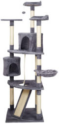  Macskajátszótorony - Kaparófa - 198 cm - Szürke