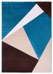  Barcelona E198_FMA12 kék-bézs geometriai mintás szőnyeg 160x230 cm