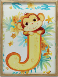  PLAKÁT KERETFALHOZ MONKEY LETTER J NAPPALI 70x100 CM
