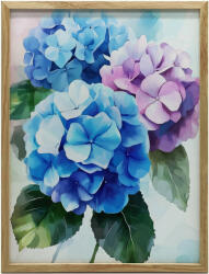  VÁSZON FESTMÉNY FALI HIDRENZIÓS VIRÁGHOZ PASZTELL 50x70 CM