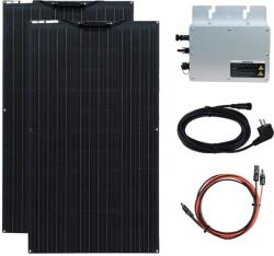  Napelemes rendszer, 200W / 400W / 600W teljesítmény, 24% -os hatékonyság, 220V-230V 200W