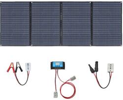 Összecsukható napelemes panel, nagy hatékonyságú monokristályos, vízálló kialakítás, 200W