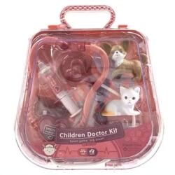 Global Express Orvosi táska játékfigurákkal - piros (SK-506A) - jatekbolt