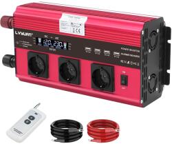  Power Inverter, 6000W csúcsteljesítmény, 3000W folyamatos teljesítmény, 12v 220V 6000W csúcs