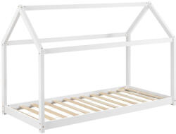  Carlotta gyerekágy rácsos kerettel és tetővel Fehér matrac nélkül 90x200 cm 28471