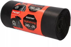 Paclan Big Strong Fekete Szemeteszsák 240 L 20 db/Tekercs 90x140 cm 40My