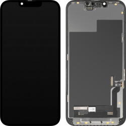 MP Piese si componente Display cu Touchscreen MP compatibil cu Apple iPhone 13, cu Rama, Versiune Soft OLED FHD Diagnostic, Negru (dis/mp/ai13dg/cu/ve/ne) - pcone