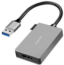 LogiLink USB 3.0 adapter, USB-A/M HDMI-A/F, 1080p, szürke, 0, 15 m (UA0233A)