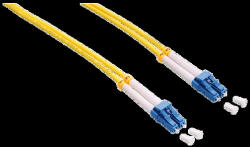 LogiLink Fiber duplex patch kábel, OS2, 9/125 , LC-LC, sárga, 75 m (FP0LC75)