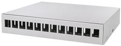 LogiLink Consolidation point box 12-port, asztali/falra/sínre szerelheto, szürke (NP0094)