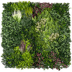  GreenWall Panel oldalfalra - 1 méter x 1 méteres zöldfal - mesterséges növényfal (Oasis-2) (18190B)