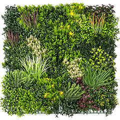  GreenWall Panel oldalfalra - 1 méter x 1 méteres zöldfal - mesterséges növényfal (Eden-3) (18184C)