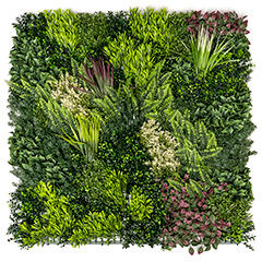  GreenWall Panel oldalfalra - 1 méter x 1 méteres zöldfal - mesterséges növényfal (Fern) (18190C)